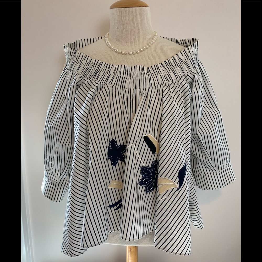 Anthropologie HD in Paris Stripe Swing Top